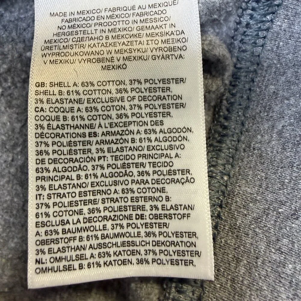 The North Face Heritage Patch Hoodie Men’s Large‎ Gray Kangaroo Pocket EUC